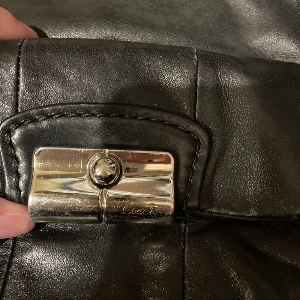 Vintage coach bag with a lot of life yet.